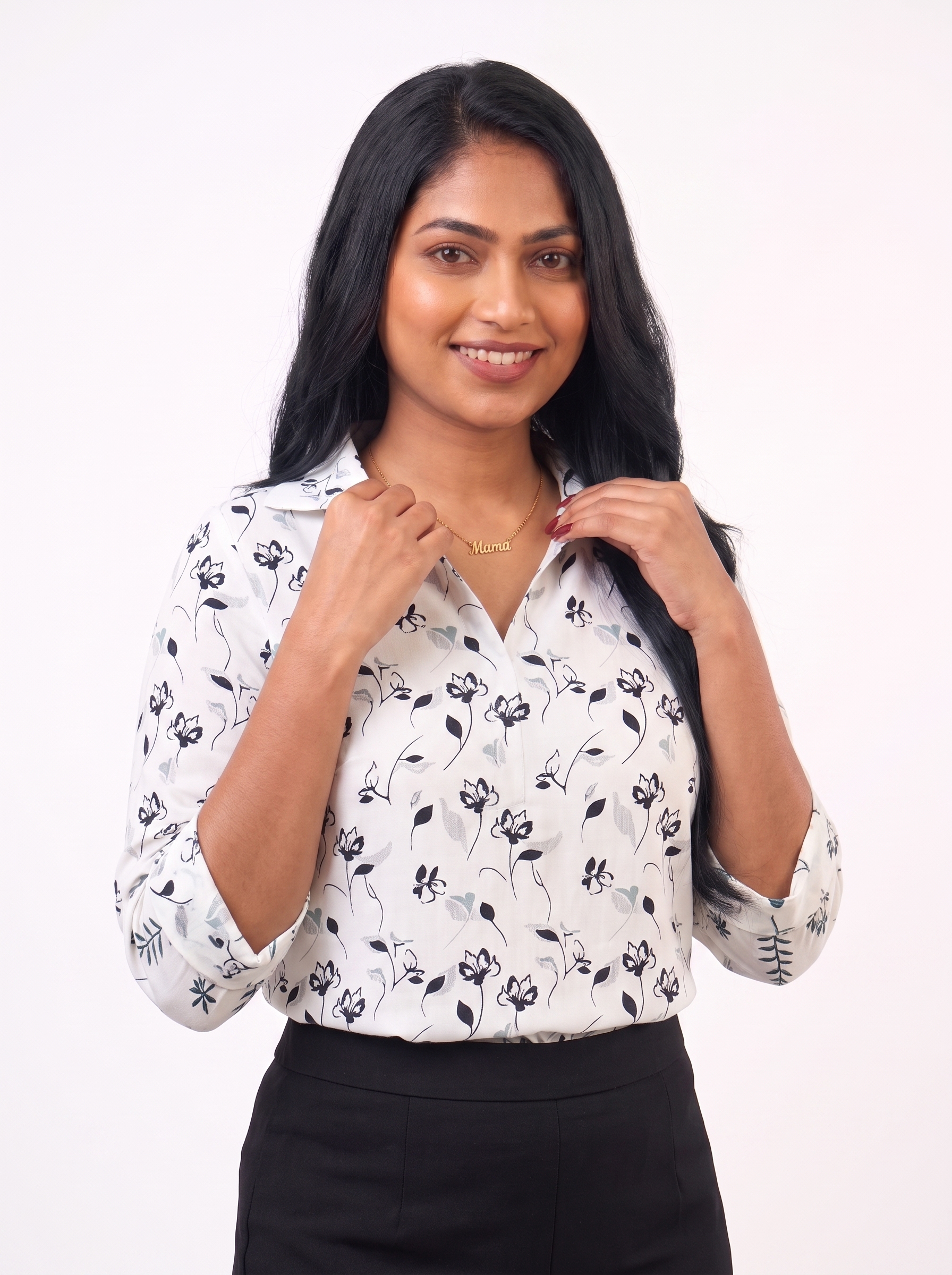 Ivy Bloom Blouse - Ladies Office Blouse, Sri Lanka (view 3)