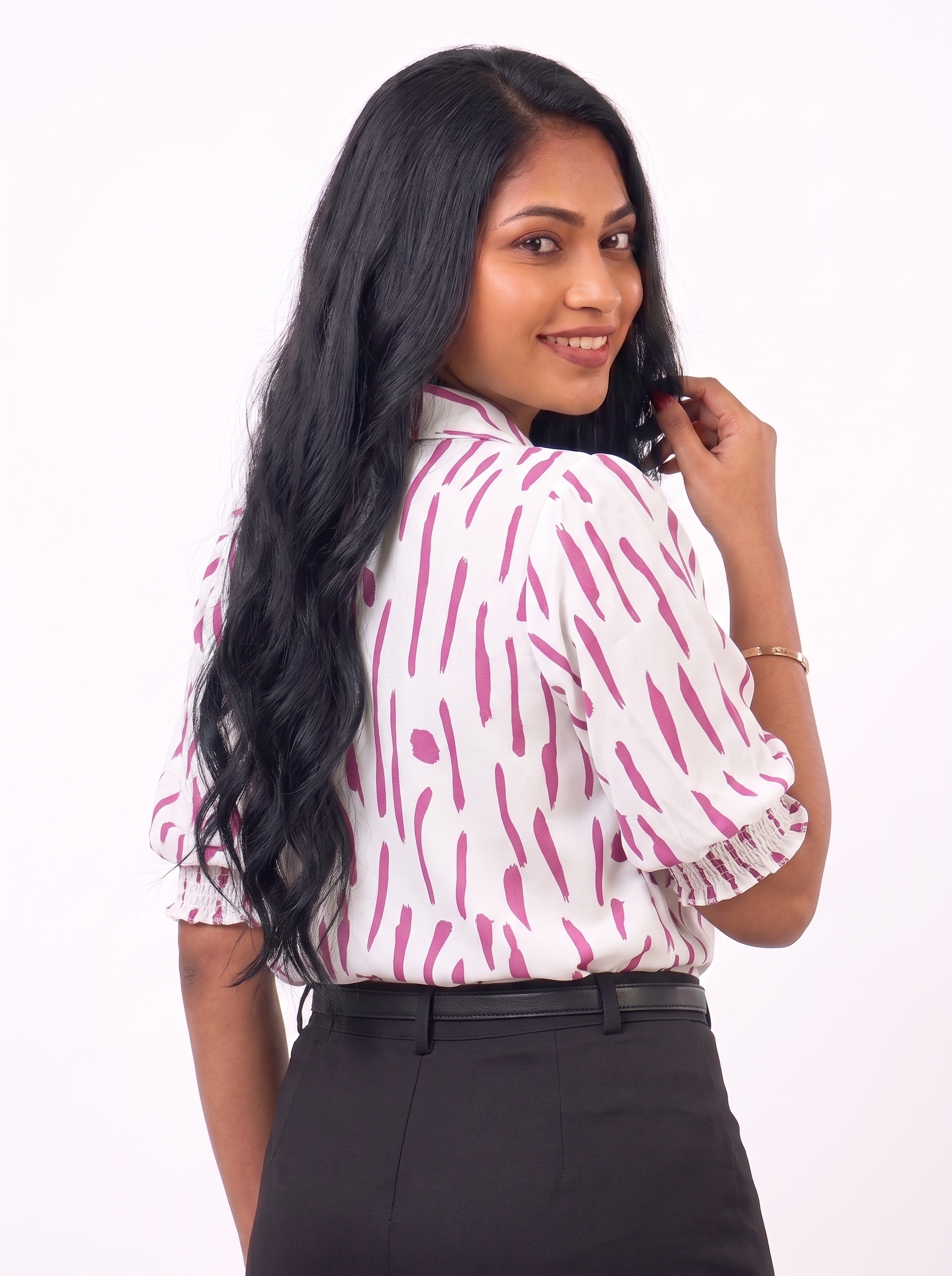 Rose Dash Blouse - Ladies Office Blouse, Sri Lanka (view 2)
