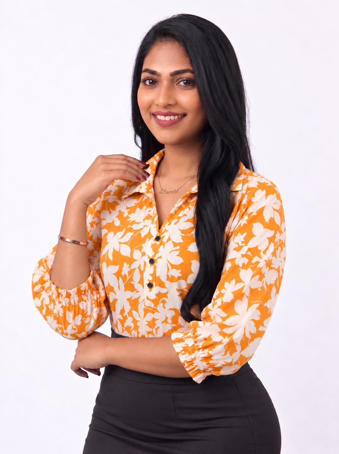 The Morning Blossom Blouse - Ladies Office Blouse, Sri Lanka (view 5)