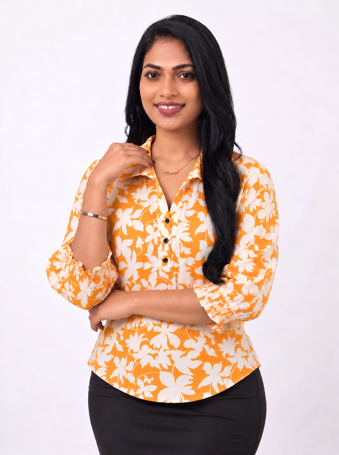 The Morning Blossom Blouse - Ladies Office Blouse, Sri Lanka (view 9)