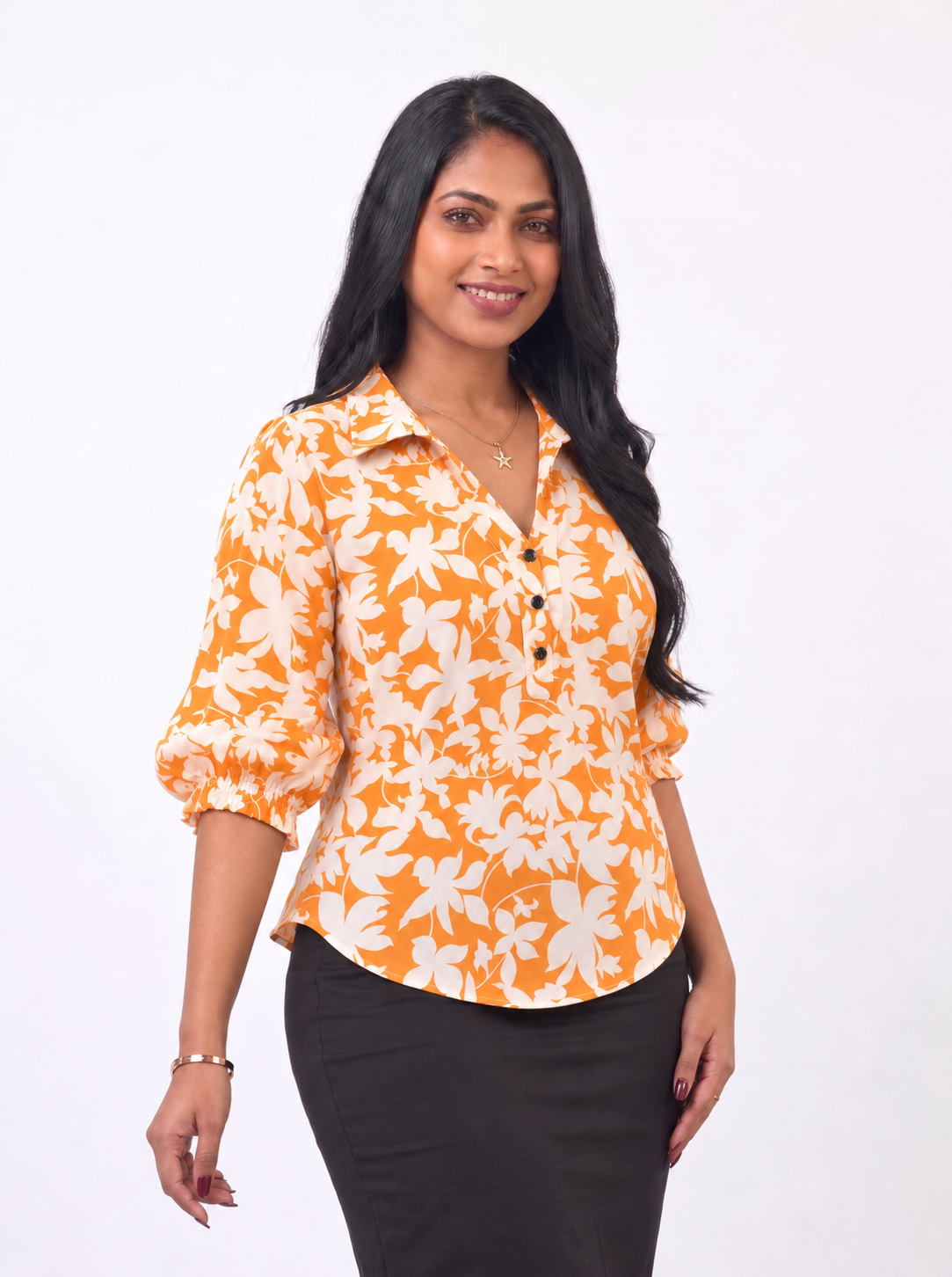 The Morning Blossom Blouse - Ladies Office Blouse, Sri Lanka (view 11)